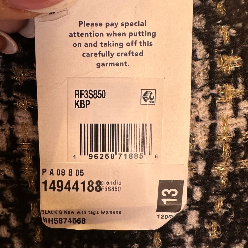 Splendid NWT “Ginny” Plaid Turtleneck Sweater - Picture 10 of 12